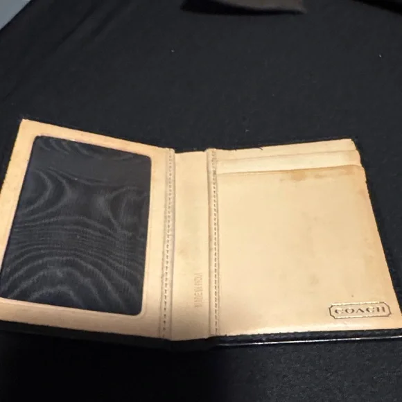 Coach Black Leather Card Holder - Picture 3 of 6